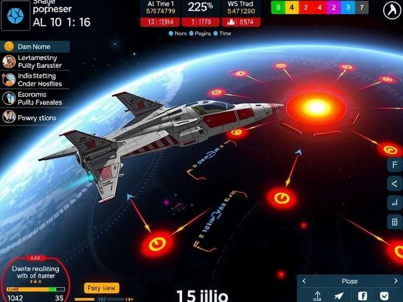 Space Pioneer gameplay showing spaceship customization